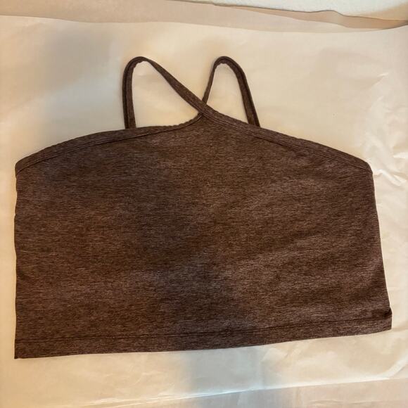 OFFLINE By Aerie The Hugger Longline Racerback Sports Bra Brown Sz XXL - Picture 2 of 7